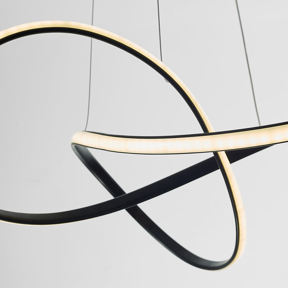 Arisha Pendant Light linear Modern, /Metal, Black/White, Dining Room