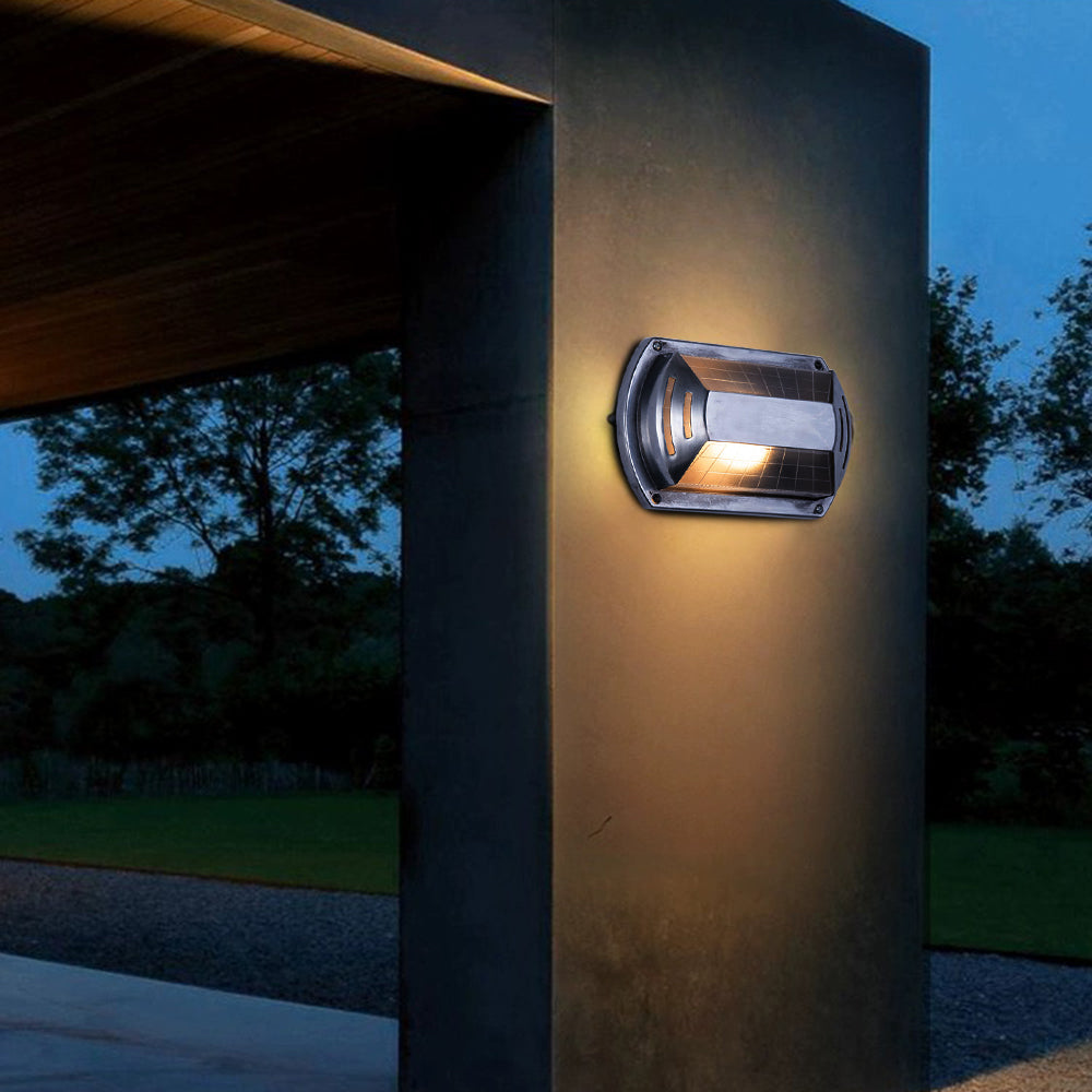 Wyre Wall Lamp Geometric Modern Metal Glass Outdoor
