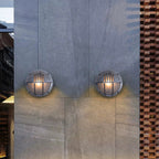 Wyre Wall Lamp Geometric Modern Metal Glass Outdoor