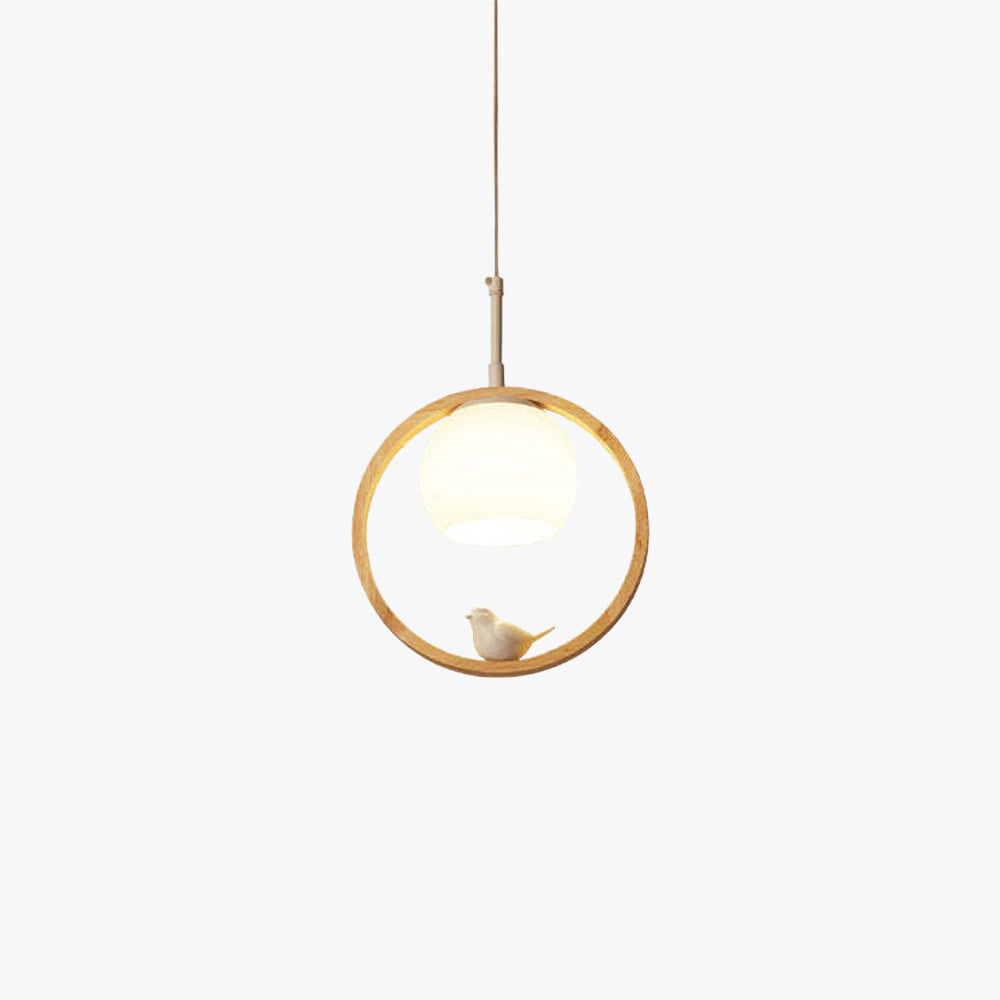 Arisha Wood Bird Aisle Pendant Light  Porch Light