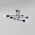 Lindsy Modern Flush Mount Ceiling Light, Gold & Black