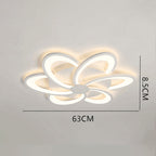 Arisha Flower Shape Ceiling Light White , 2 Style