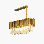 Kristy Nordic Postmodern Luxury Gold Crystal Chandelier for Dining Room & Living Room