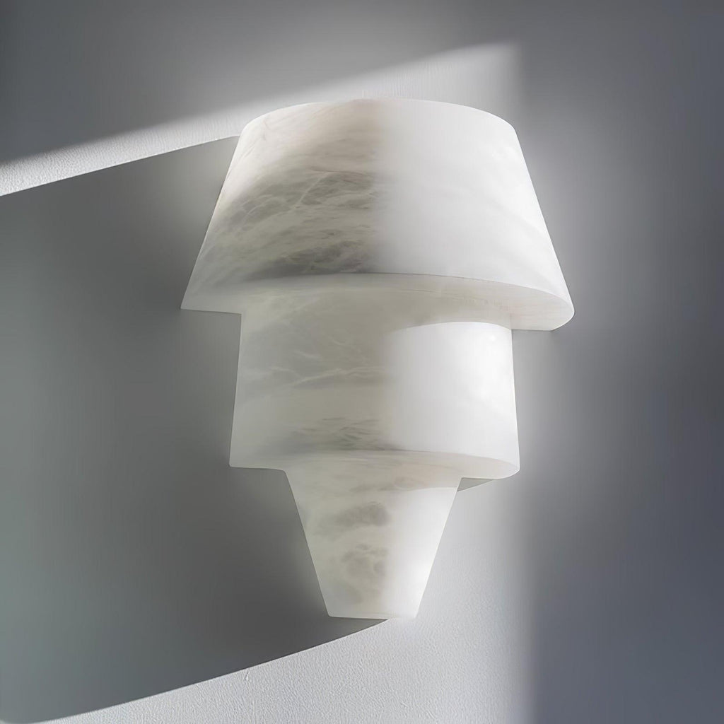 Vyloren Tiered Alabaster Wall Light