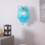 Aurora Wall Lamp Pink Teardrop Glass Floral Artistic