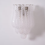Aurora Wall Lamp Pink Teardrop Glass Floral Artistic