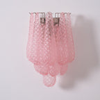 Aurora Wall Lamp Pink Teardrop Glass Floral Artistic