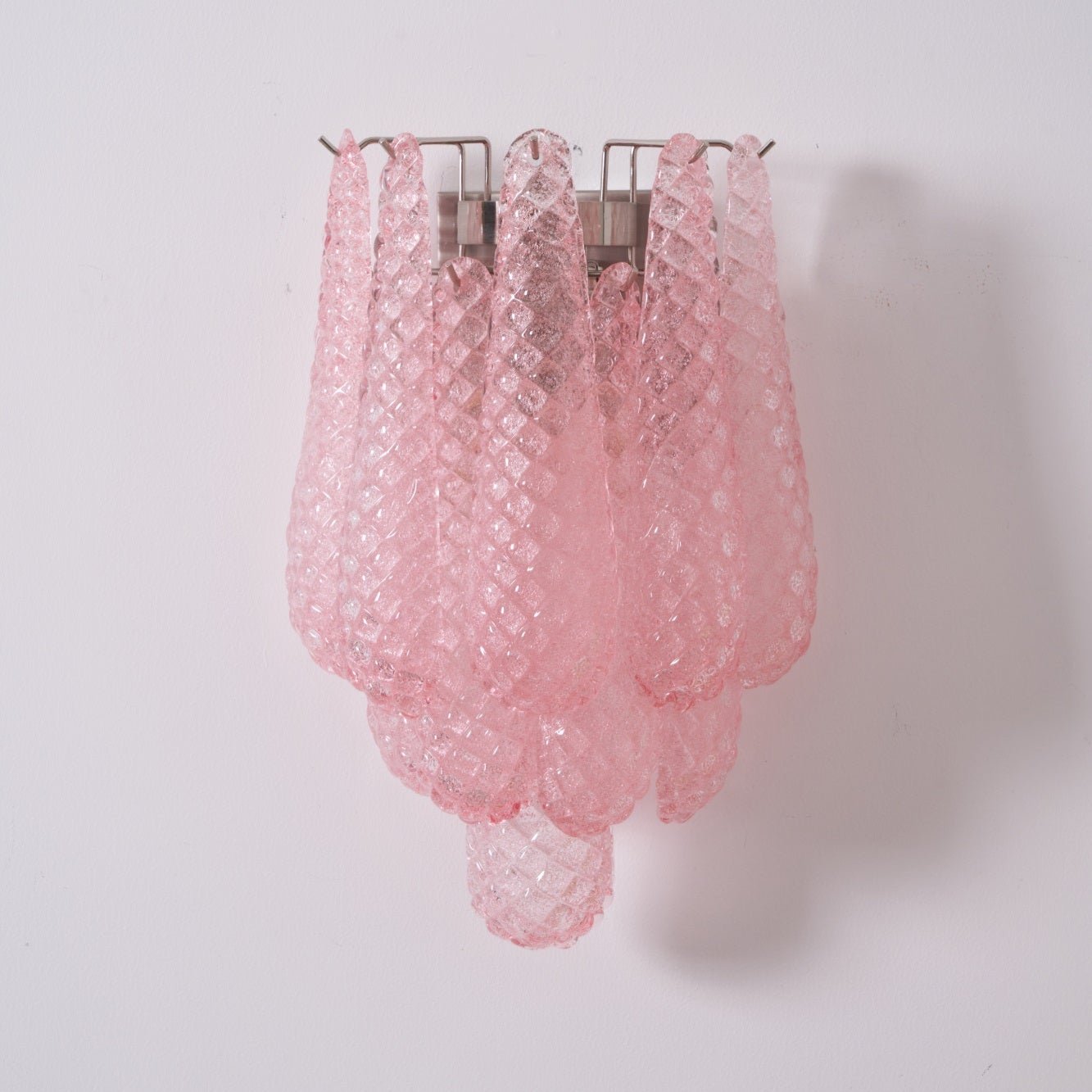 Aurora Wall Lamp Pink Teardrop Glass Floral Artistic