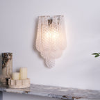 Aurora Wall Lamp Pink Teardrop Glass Floral Artistic