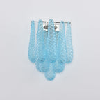 Aurora Wall Lamp Pink Teardrop Glass Floral Artistic