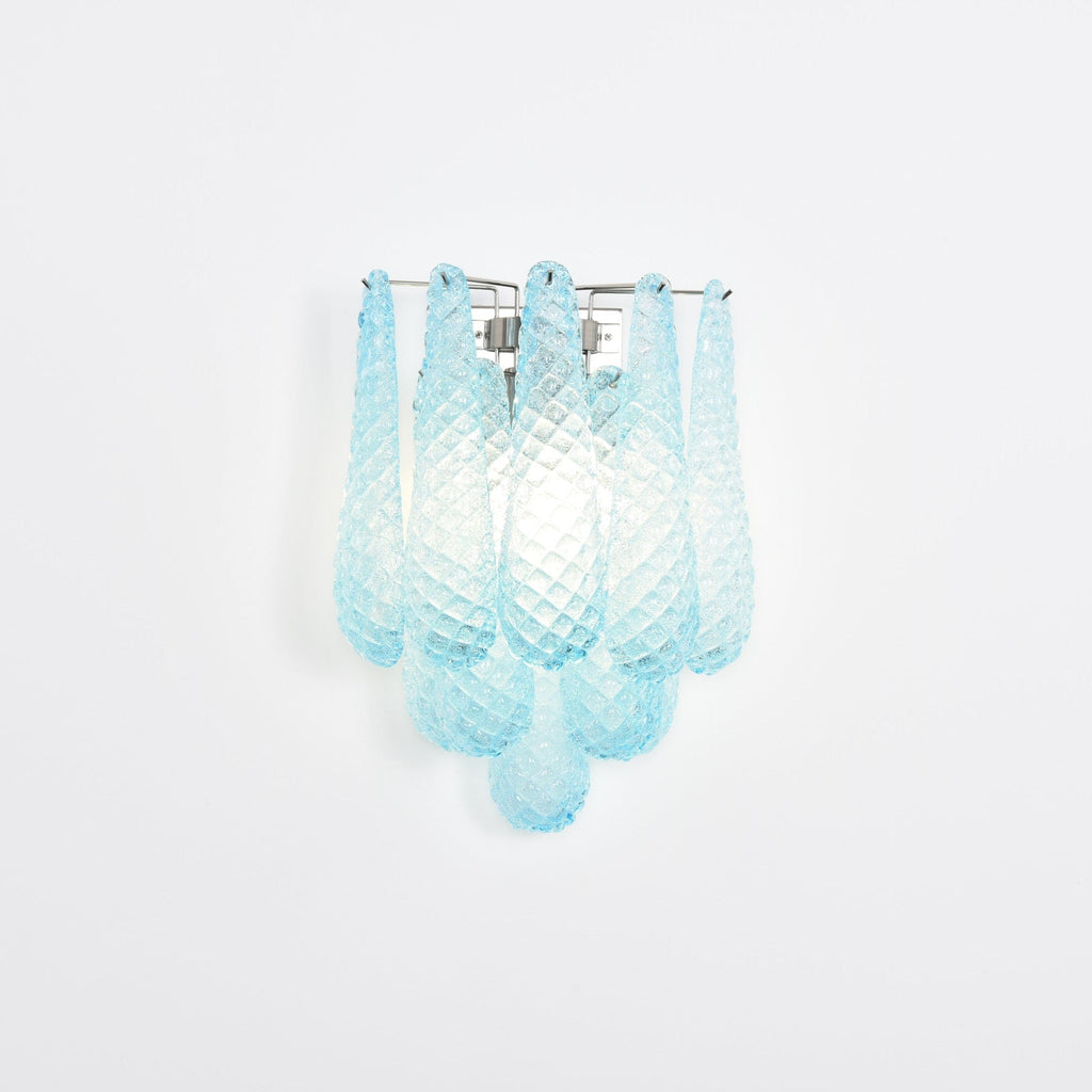 Aurora Wall Lamp Pink Teardrop Glass Floral Artistic