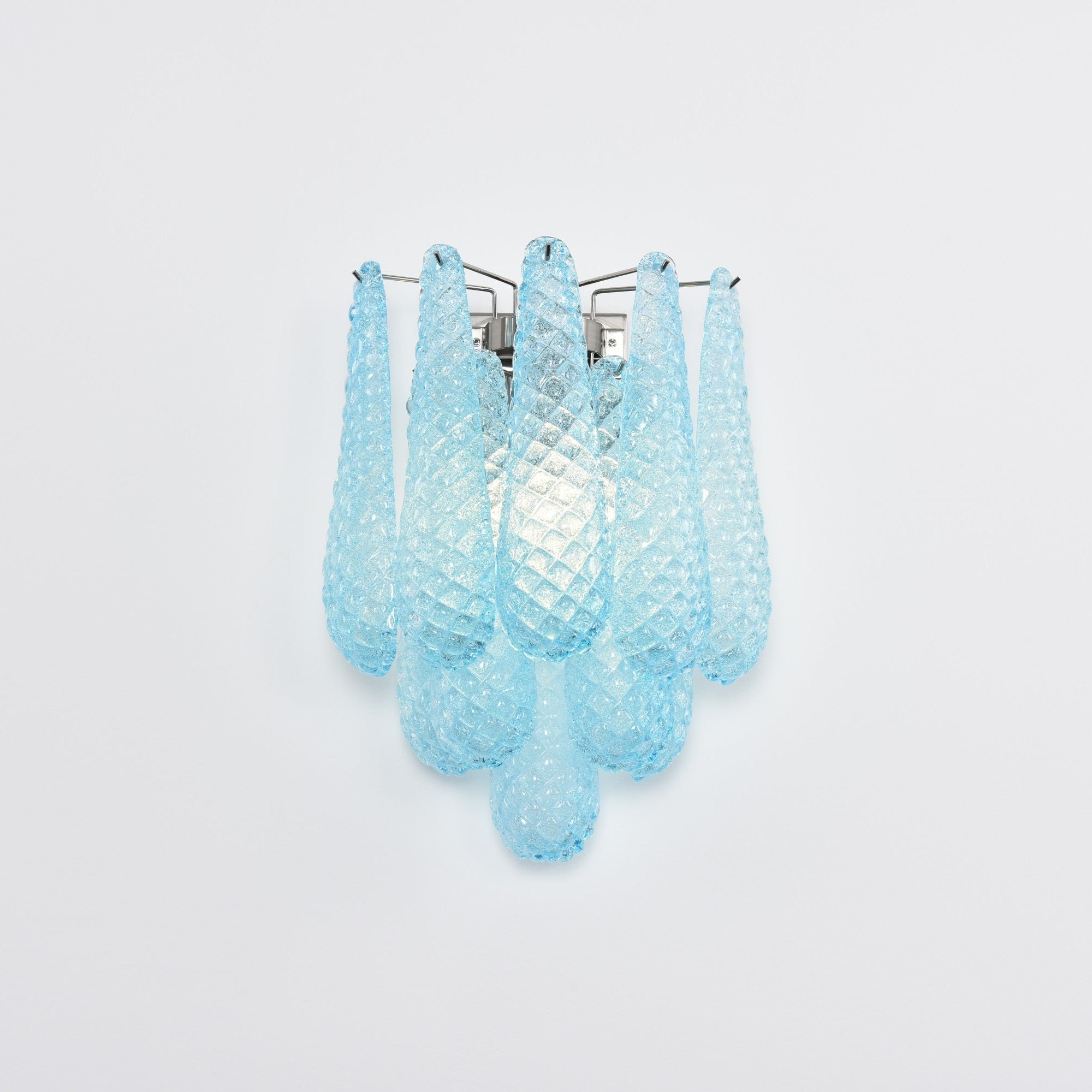 Aurora Wall Lamp Pink Teardrop Glass Floral Artistic