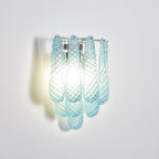 Aurora Wall Lamp Pink Teardrop Glass Floral Artistic