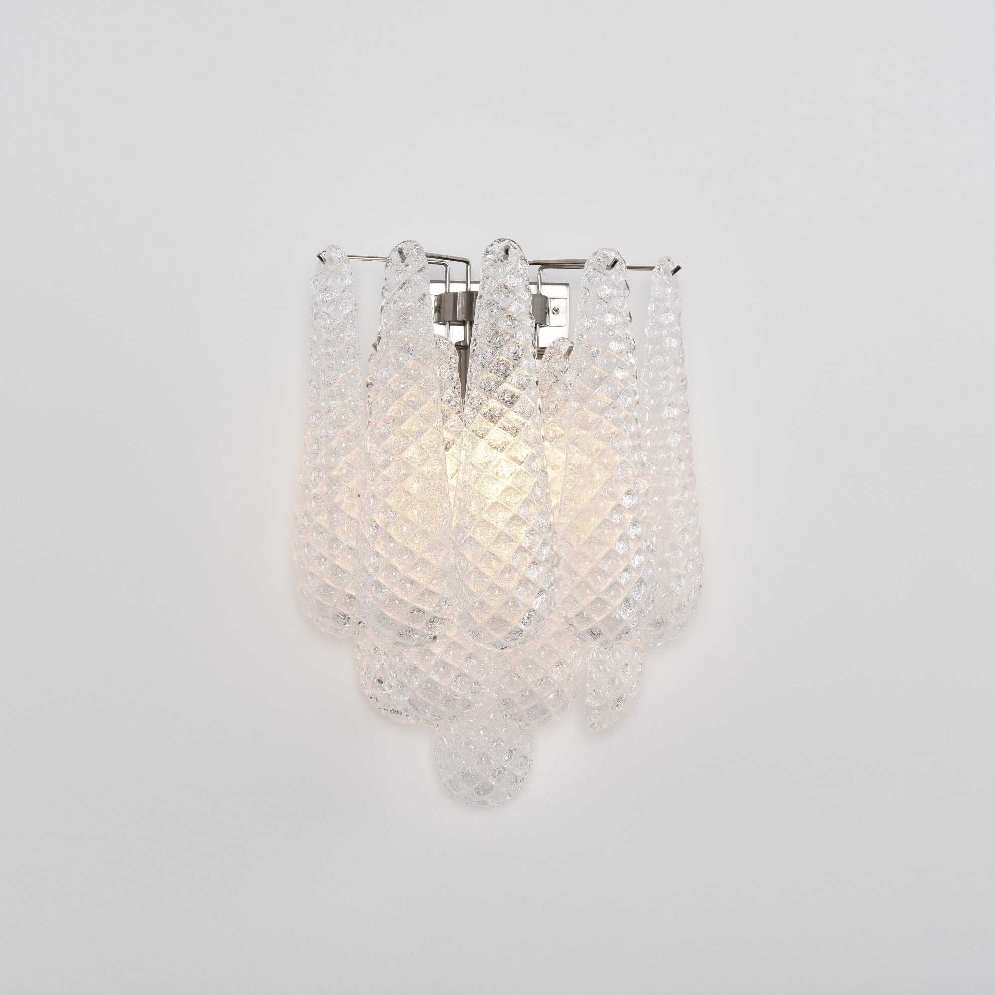 Aurora Wall Lamp Pink Teardrop Glass Floral Artistic