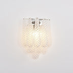 Aurora Wall Lamp Pink Teardrop Glass Floral Artistic