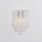 Aurora Wall Lamp Pink Teardrop Glass Floral Artistic