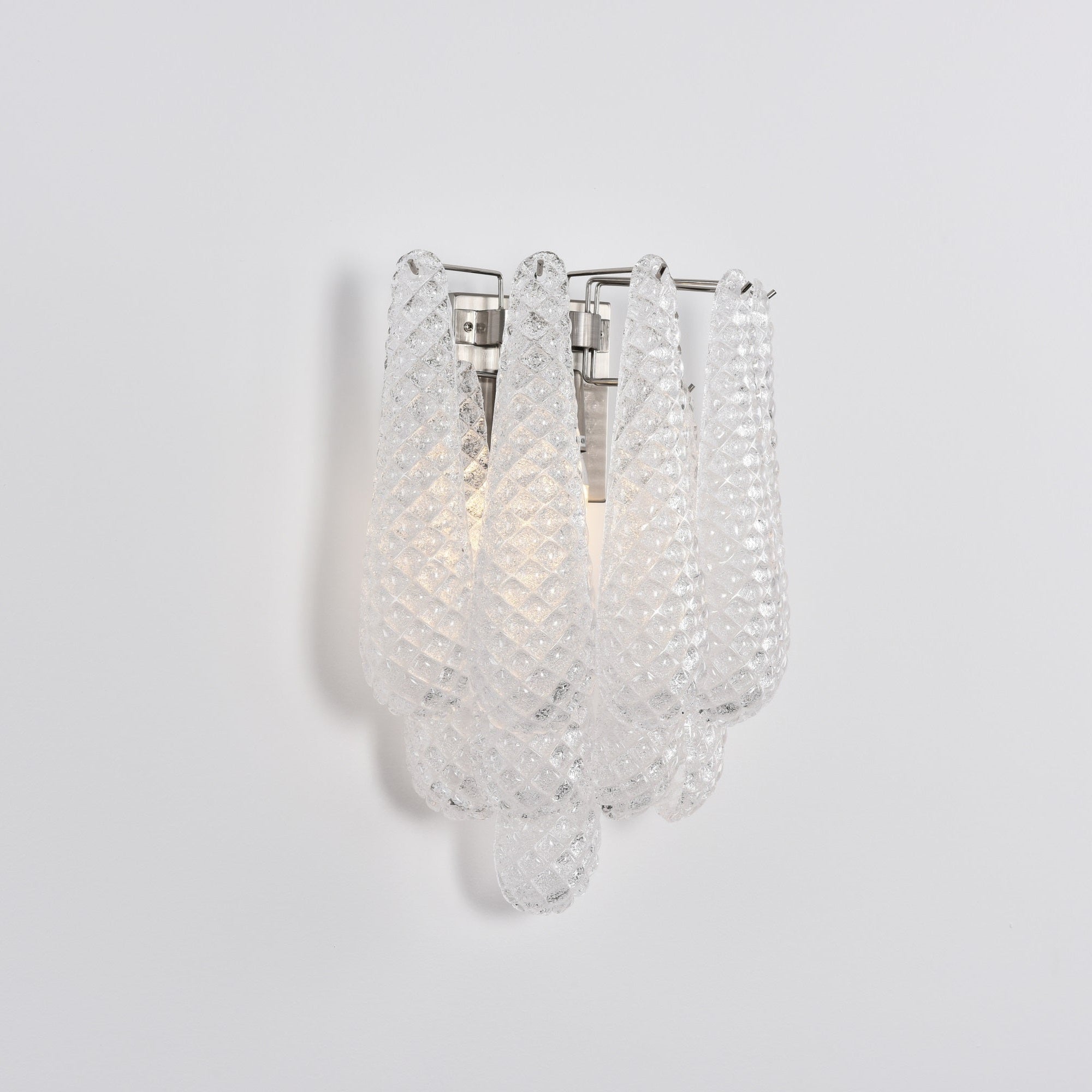 Aurora Wall Lamp Pink Teardrop Glass Floral Artistic