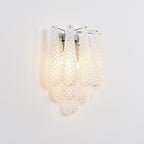Aurora Wall Lamp Pink Teardrop Glass Floral Artistic