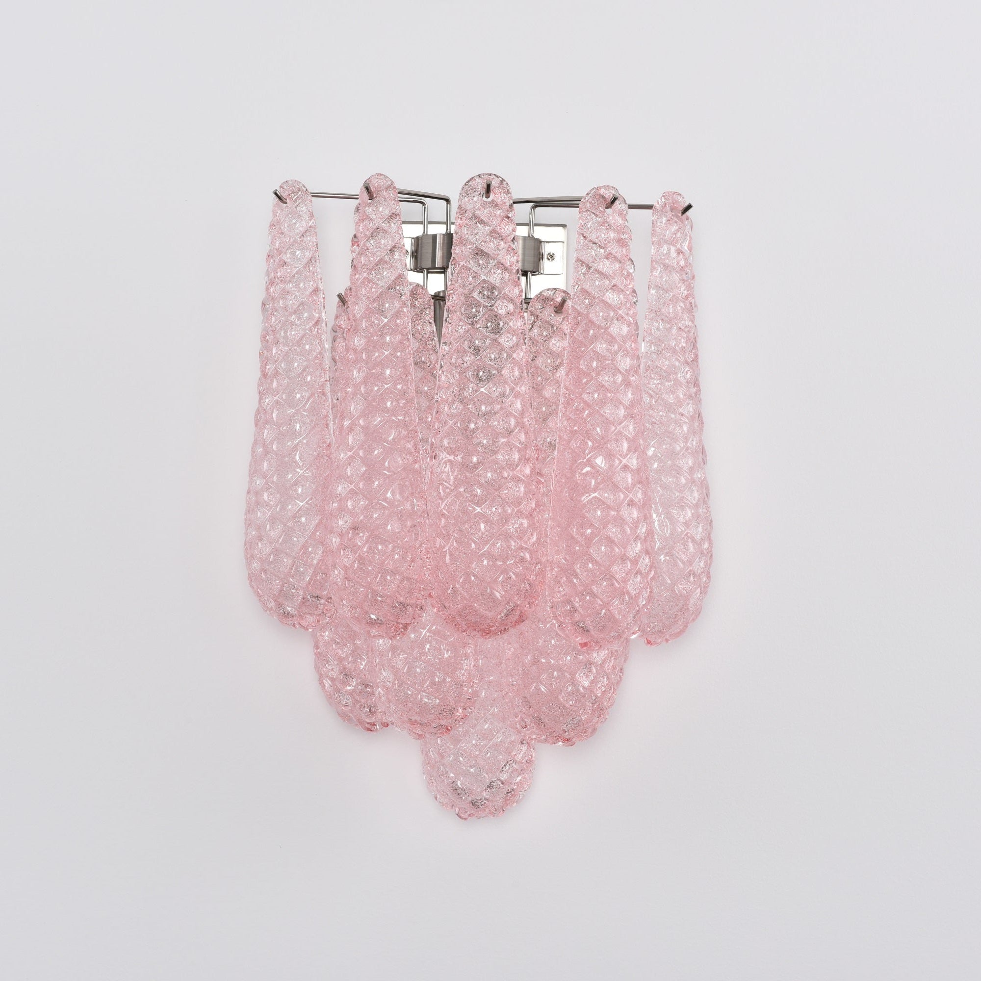 Aurora Wall Lamp Pink Teardrop Glass Floral Artistic