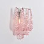 Aurora Wall Lamp Pink Teardrop Glass Floral Artistic