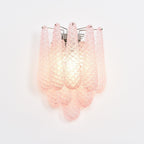 Aurora Wall Lamp Pink Teardrop Glass Floral Artistic