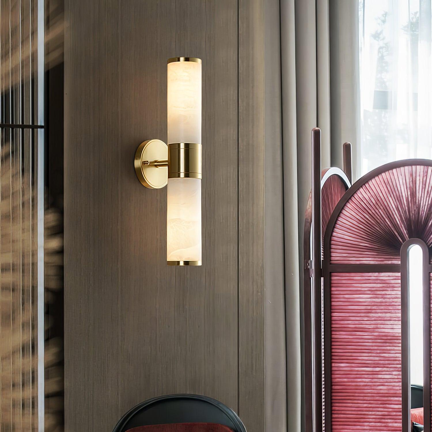 Kaia Minimalist Alabaster Wall Lamp
