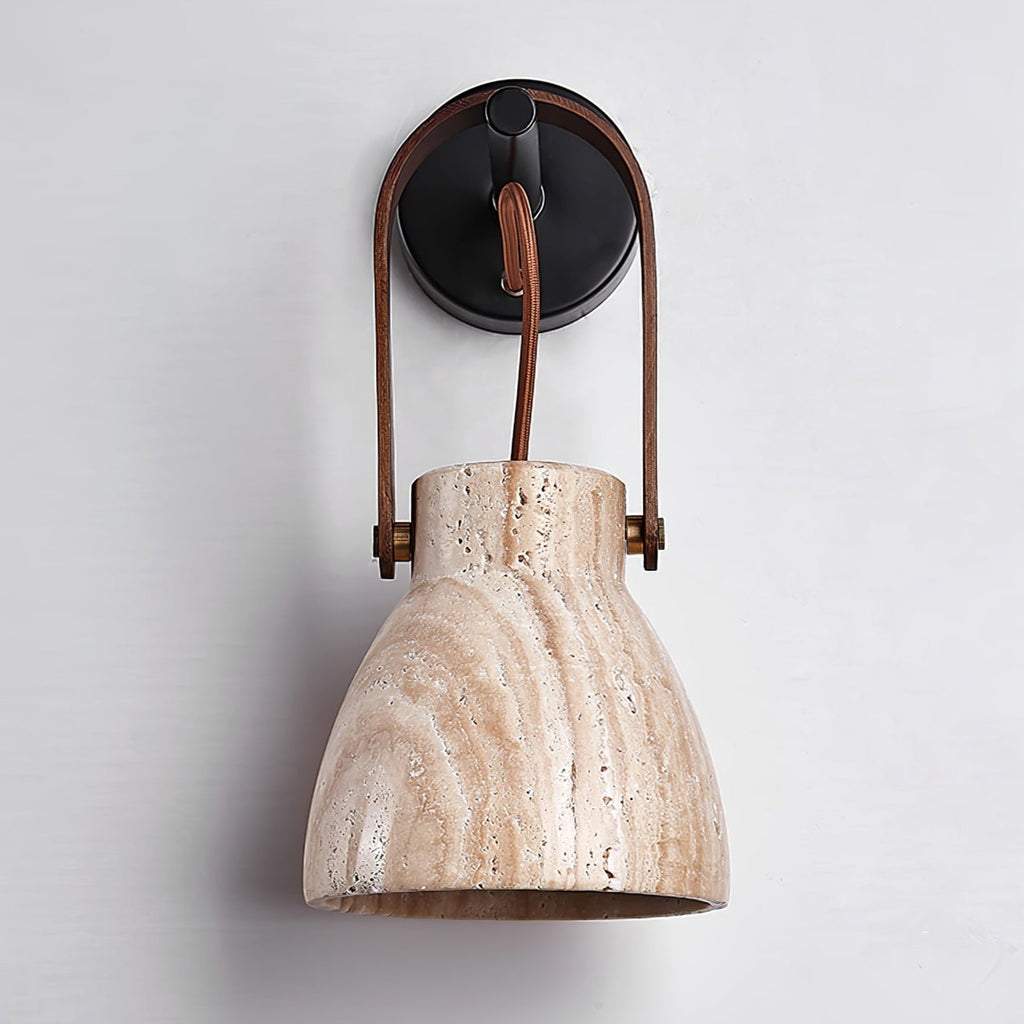 Travertine Lantern Wall Light