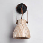 Travertine Lantern Wall Light