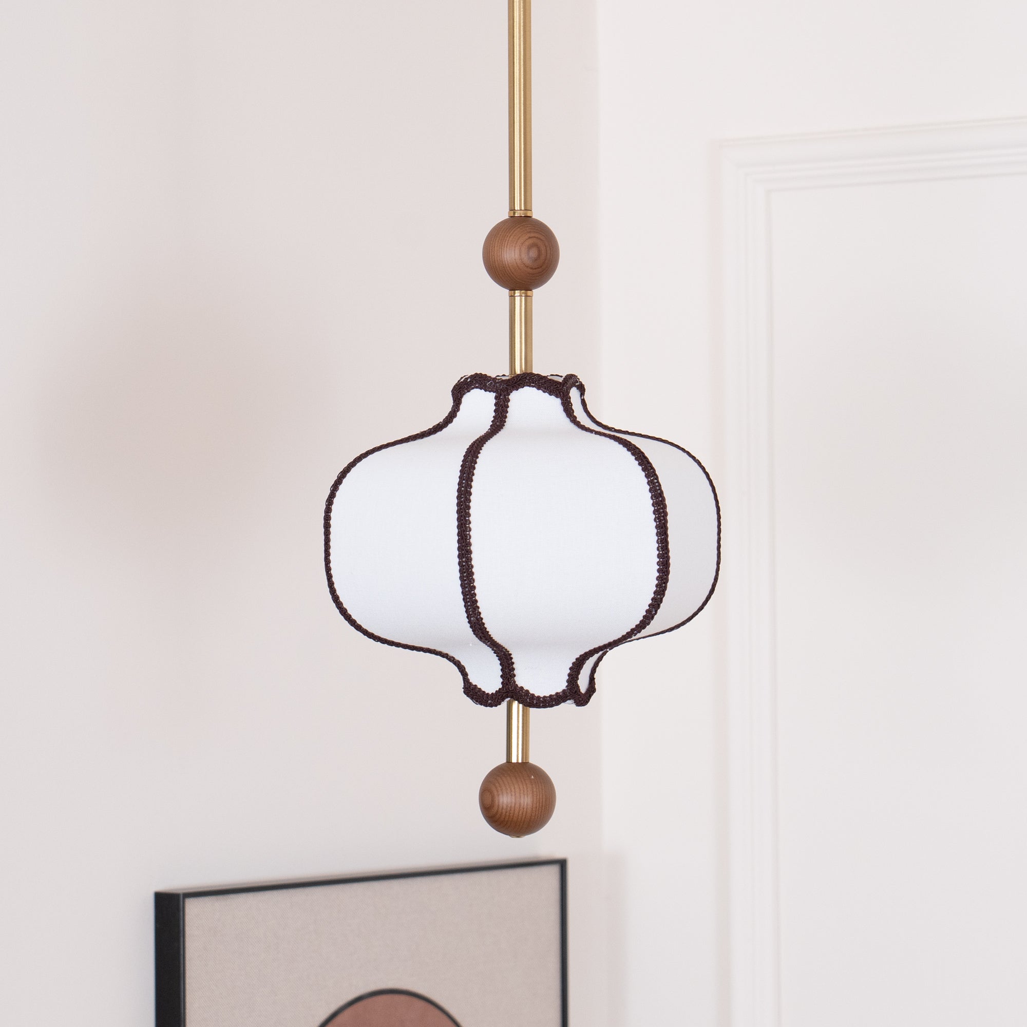 Aura Pendant Light Lantern Fabric