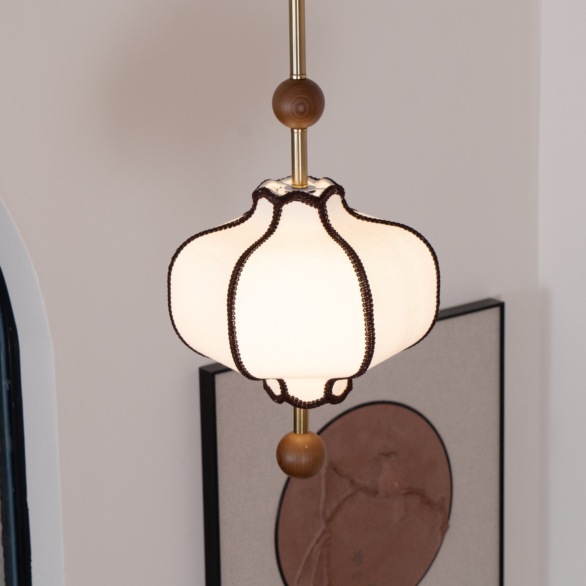 Aura Pendant Light Lantern Fabric