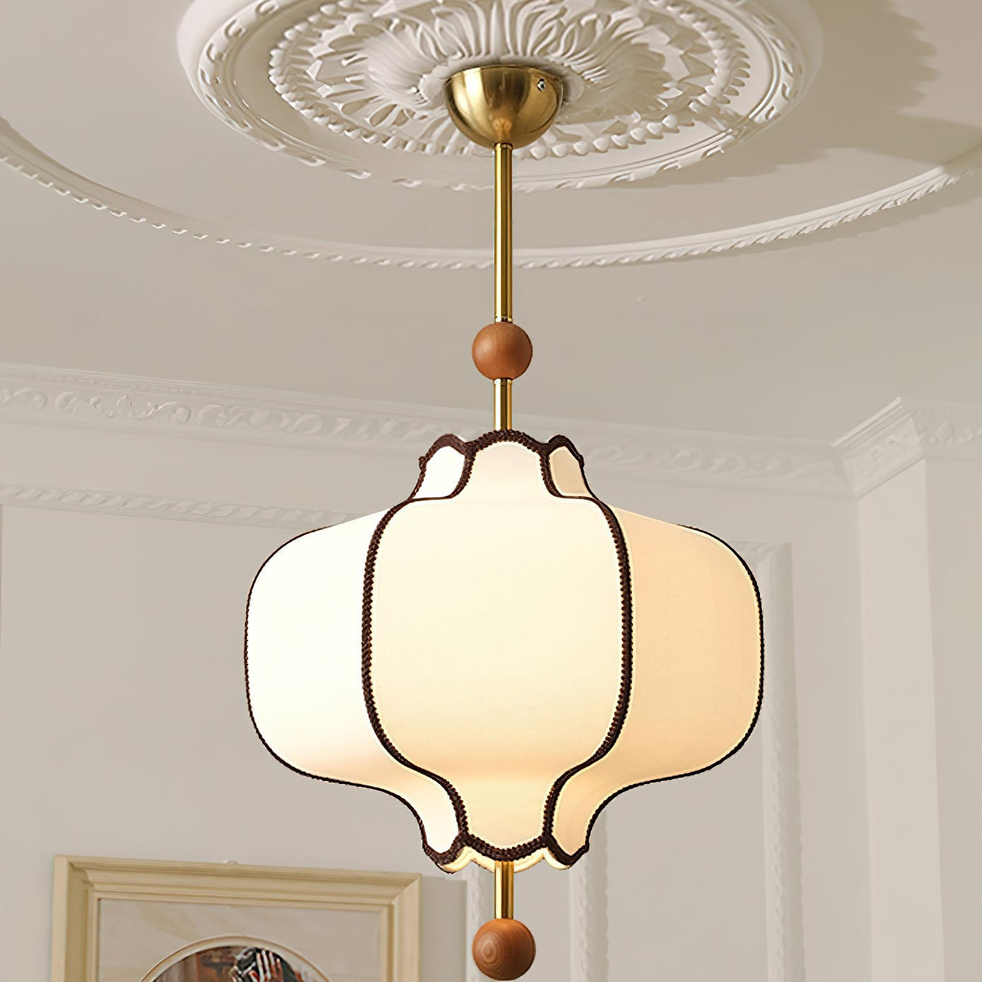 Aura Pendant Light Lantern Fabric