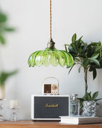 Limea Green Glass Flower Pendant Light