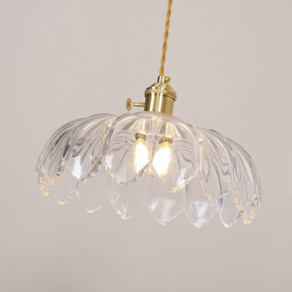 Limea Green Glass Flower Pendant Light
