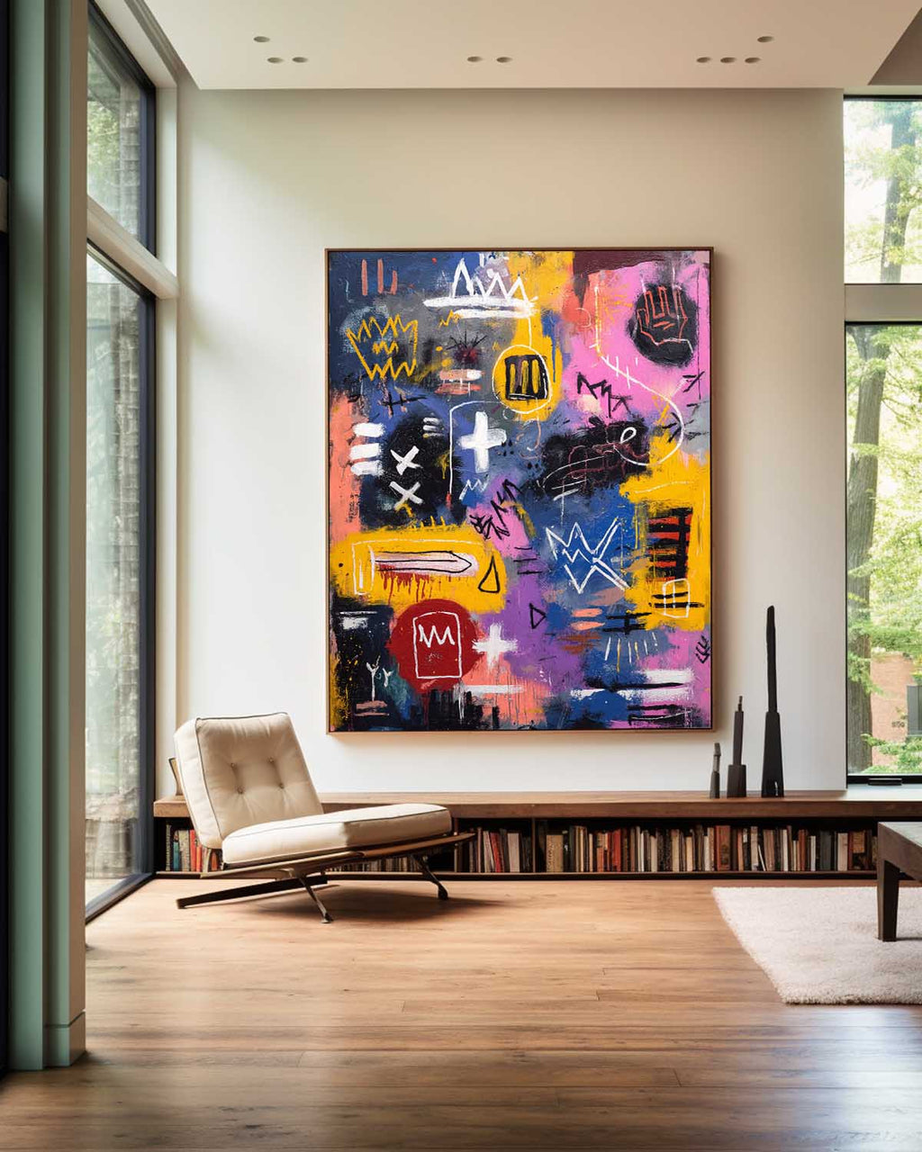 Graffiti Abstract Expressionist Oil Painting
