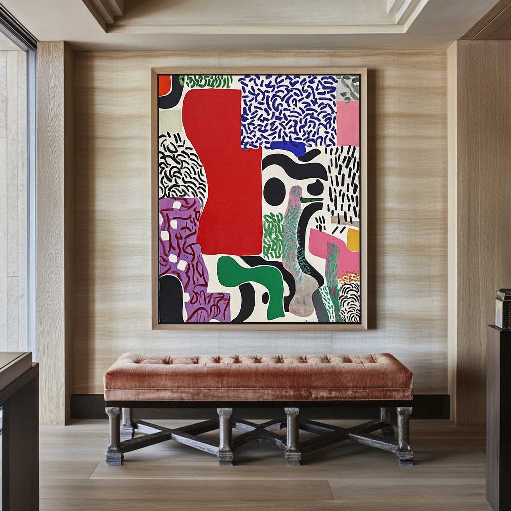 Mixed Pattern Abstract Oil Painting