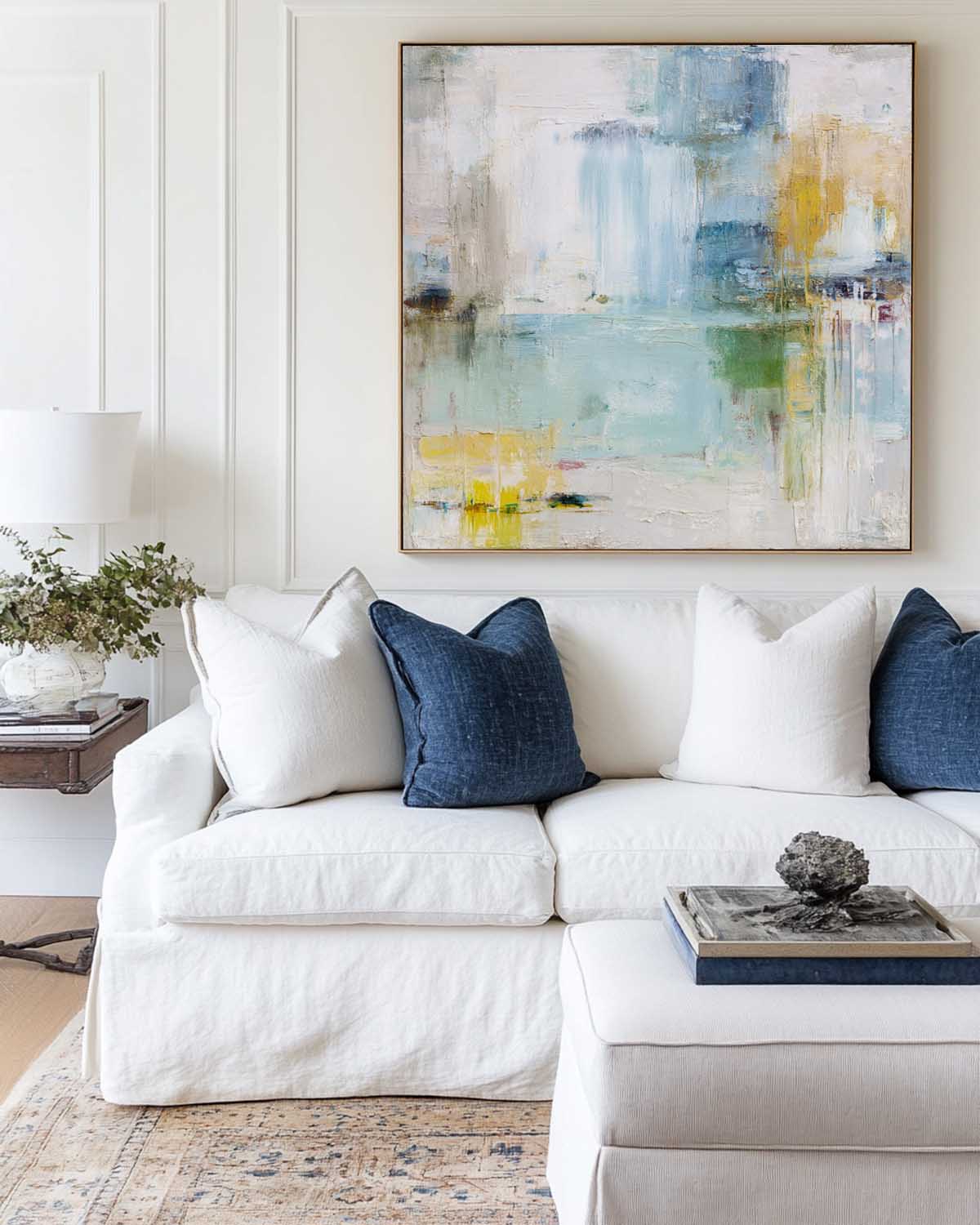 Serene Abstract Landscape Oil Painting