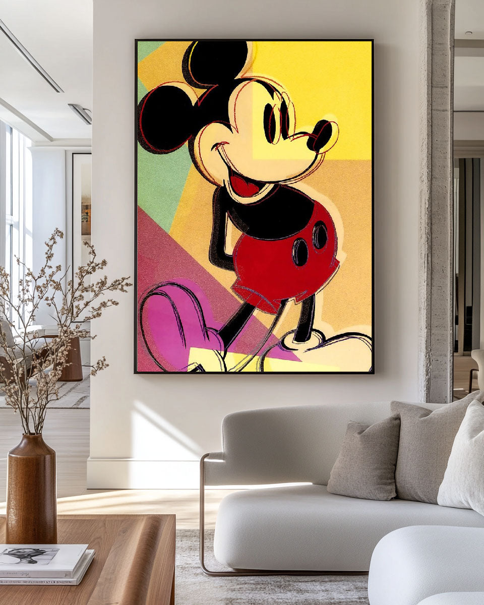 Retro Warhol-Inspired Colorful Oil Painting