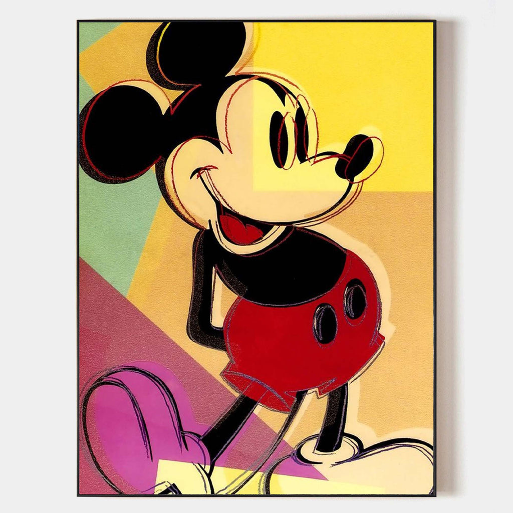 Retro Warhol-Inspired Colorful Oil Painting