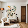 Dynamic Gestural Abstract Painting Vertical