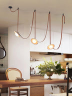 Ulsoryra Organic Travertine Pendant Light Cluster