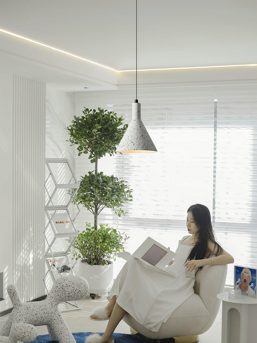 Aurshaor Minimalist Cement  Pendant Light