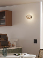 Auden Amber Glass Wall Lamp