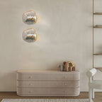Auden Amber Glass Wall Lamp