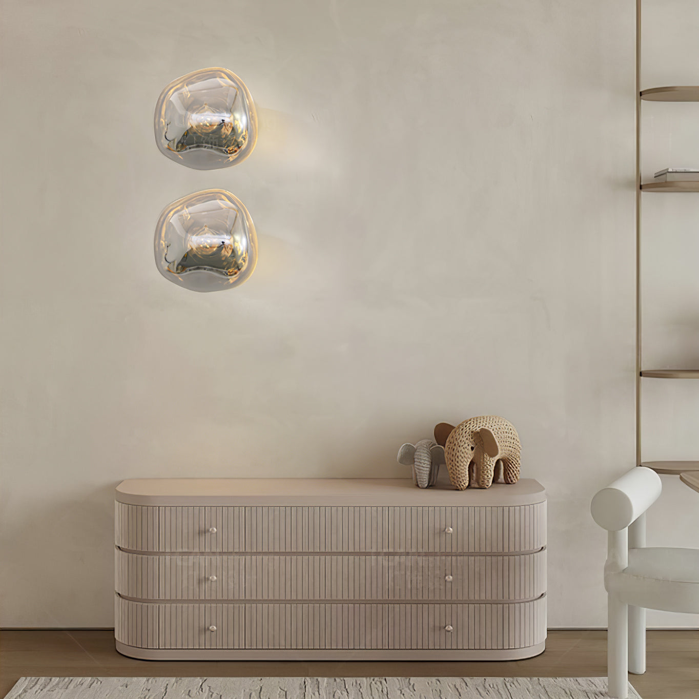 Auden Amber Glass Wall Lamp