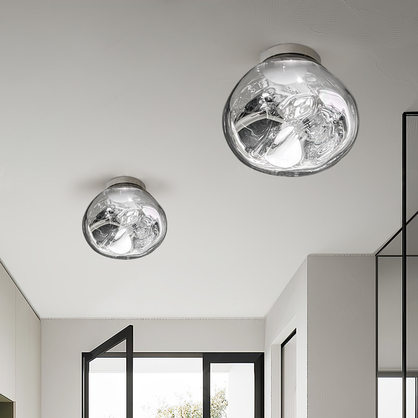 Auden Amber Glass Wall Lamp