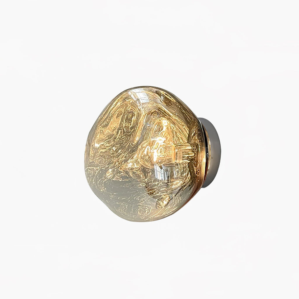Auden Amber Glass Wall Lamp