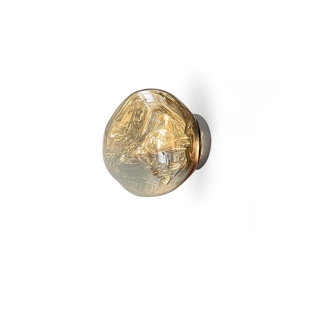 Auden Amber Glass Wall Lamp