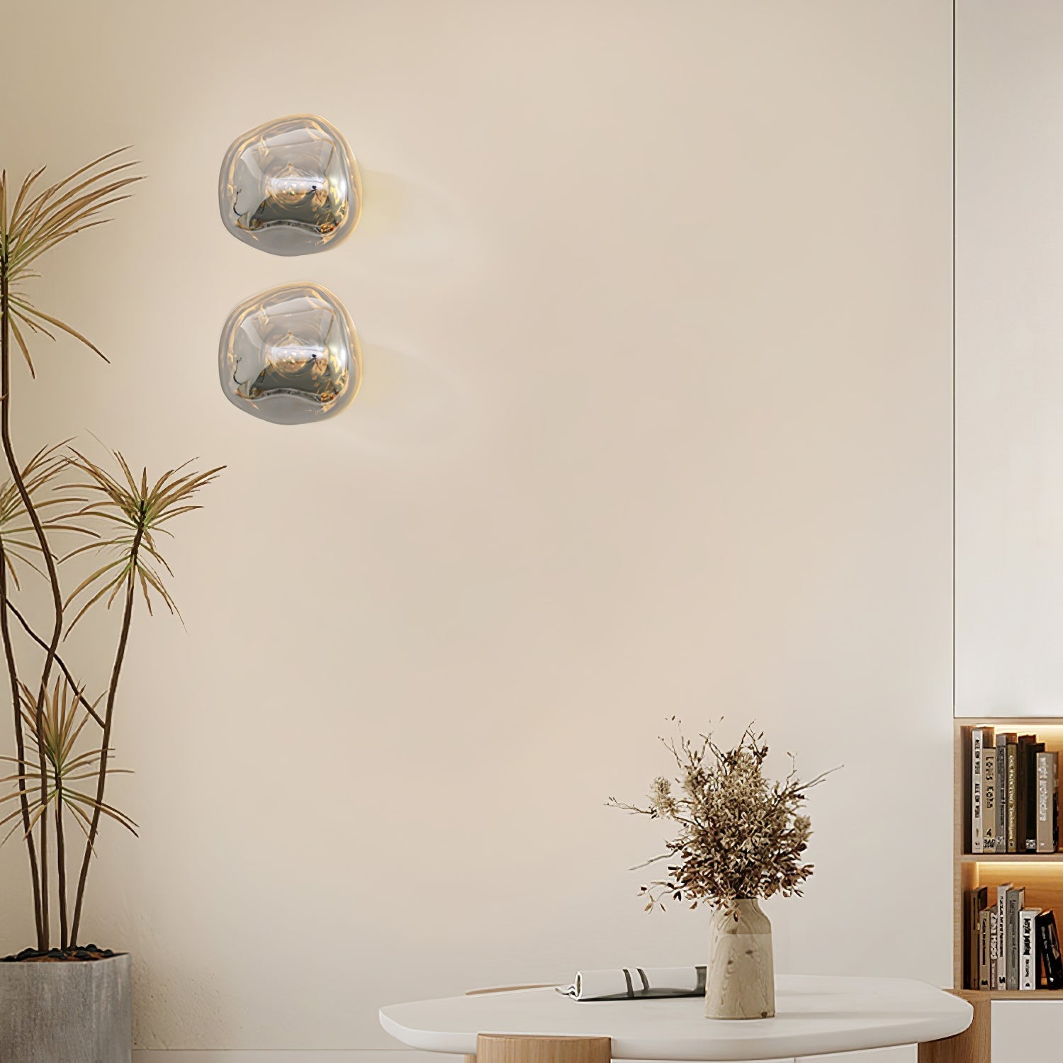Auden Amber Glass Wall Lamp