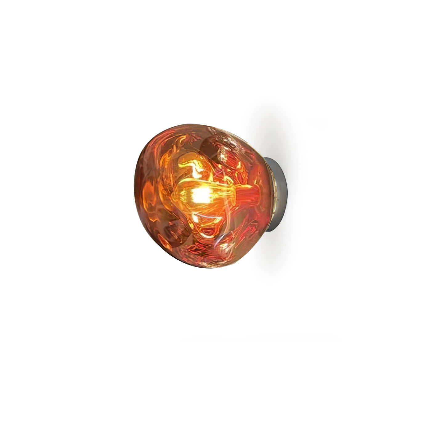 Auden Amber Glass Wall Lamp