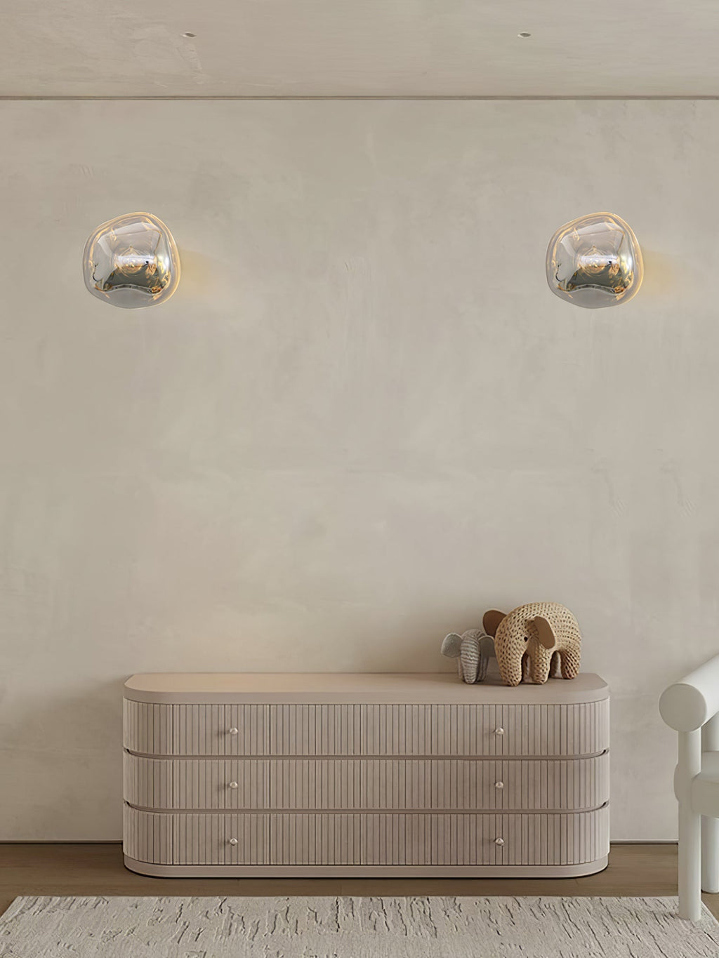 Auden Amber Glass Wall Lamp